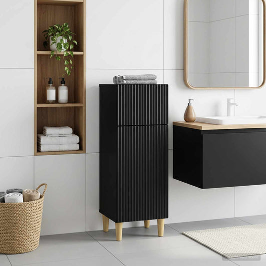 Bathroom Storage Cainet ARNHEM Black 30 x 31 x 80 cm