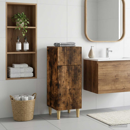 Bathroom Storage Cainet ARNHEM Smoked Oak 30 x 31 x 80 cm