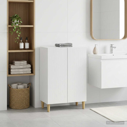 Bathroom Storage Cainet ARNHEM White 59.5 x 31 x 80 cm