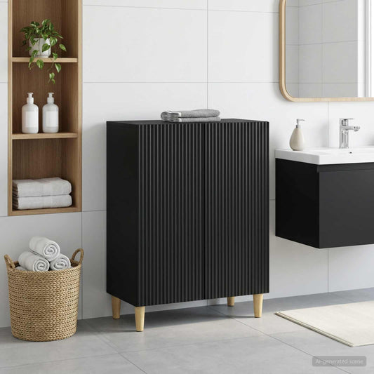 Bathroom Storage Cainet ARNHEM Black 59.5 x 31 x 80 cm