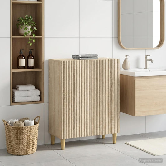 Bathroom Storage Cainet ARNHEM Sonoma Oak 59.5 x 31 x 80 cm