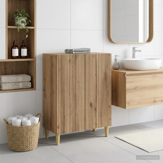 Bathroom Storage Cainet ARNHEM Artisan Oak 59.5 x 31 x 80 cm