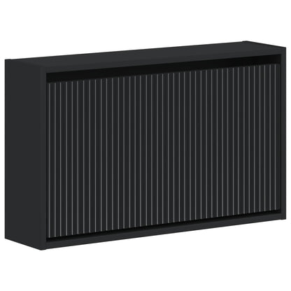 Wall-Mounted Shoe Cabinet ARNHEM 71 x 17 x 43 cm Black