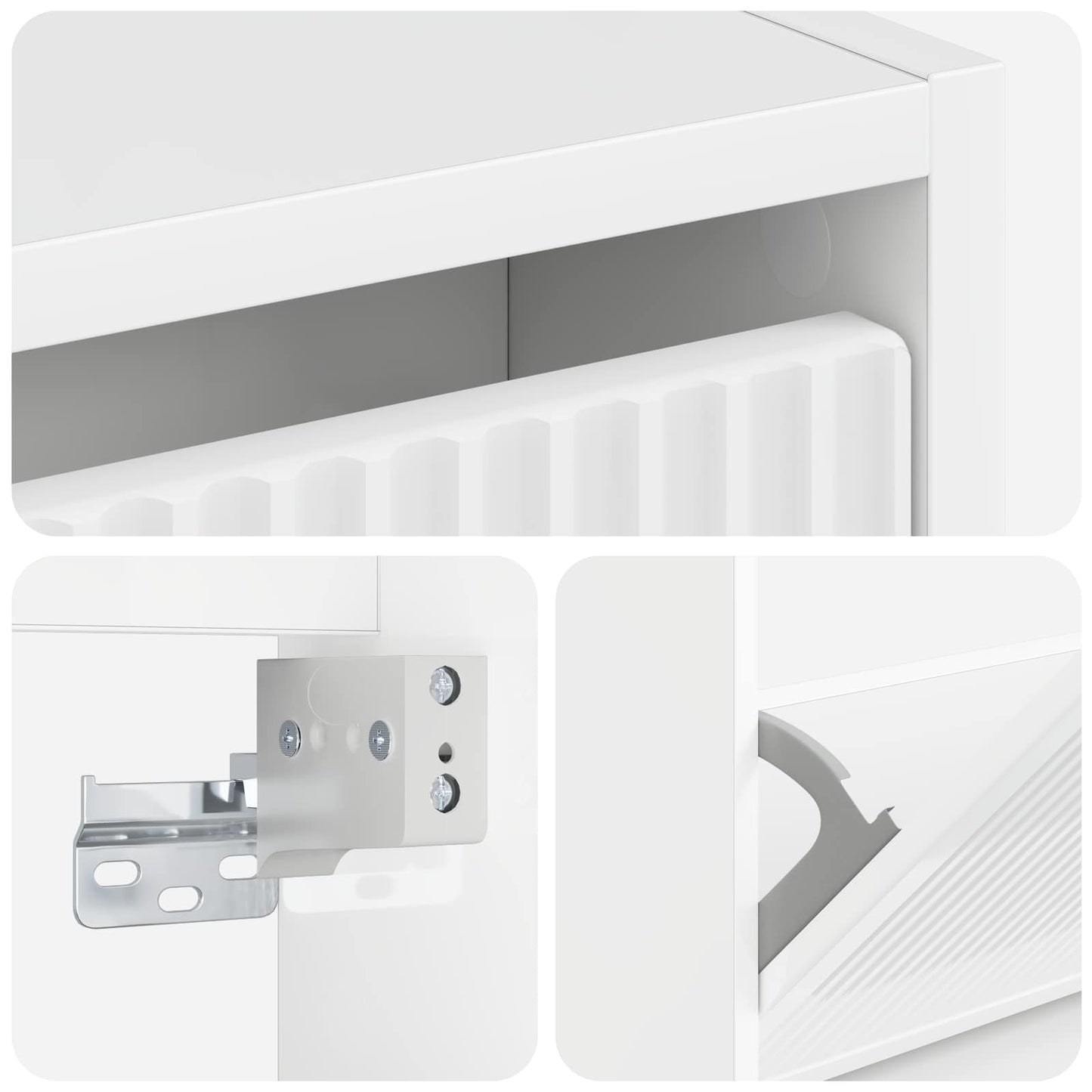 Wall-Mounted Shoe Cabinet ARNHEM 71 x 17 x 43 cm
