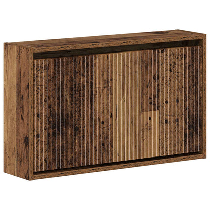 Wall-Mounted Shoe Cabinet ARNHEM 71 x 17 x 43 cm Old Wood