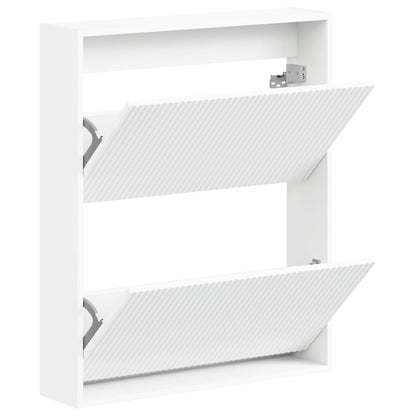 Wall-Mounted Shoe Cabinet ARNHEM 71 x 17 x 86 cm White