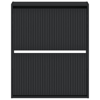 Wall-Mounted Shoe Cabinet ARNHEM 71 x 17 x 86 cm Black