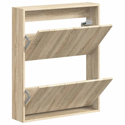 Wall-Mounted Shoe Cabinet ARNHEM 71 x 17 x 86 cm Sonoma Oak