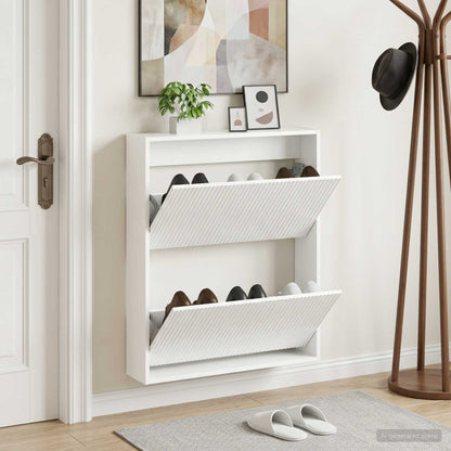 Wall-Mounted Shoe Cabinet ARNHEM 71 x 17 x 86 cm