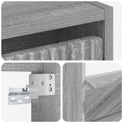 Wall-Mounted Shoe Cabinet ARNHEM 71 x 17 x 86 cm Grey Sonoma