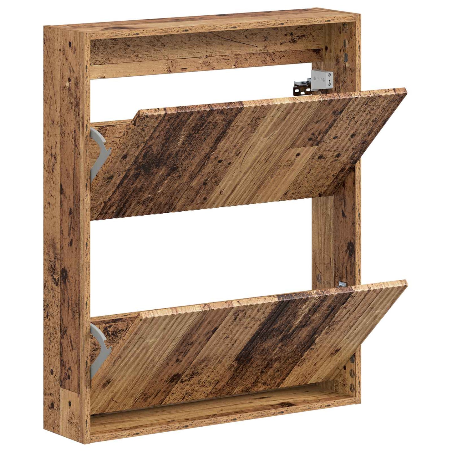 Wall-Mounted Shoe Cabinet ARNHEM 71 x 17 x 86 cm Old Wood