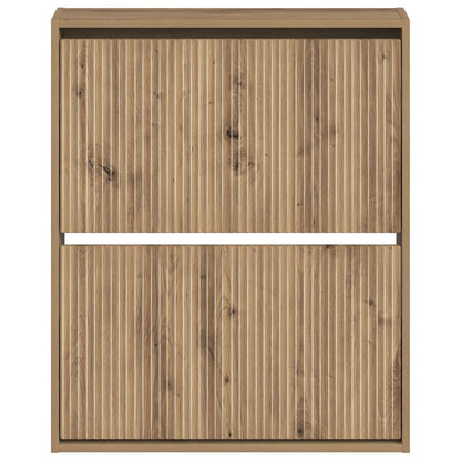 Wall-Mounted Shoe Cabinet ARNHEM 71 x 17 x 86 cm Artisan Oak