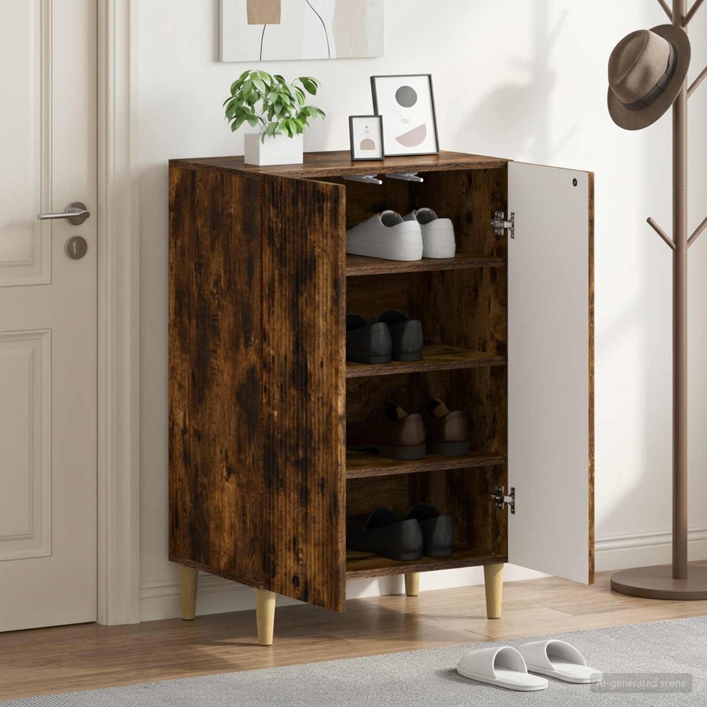 Shoe Cabinet ARNHEM 59.5 x 39.5 x 90 cm Engineered Wood