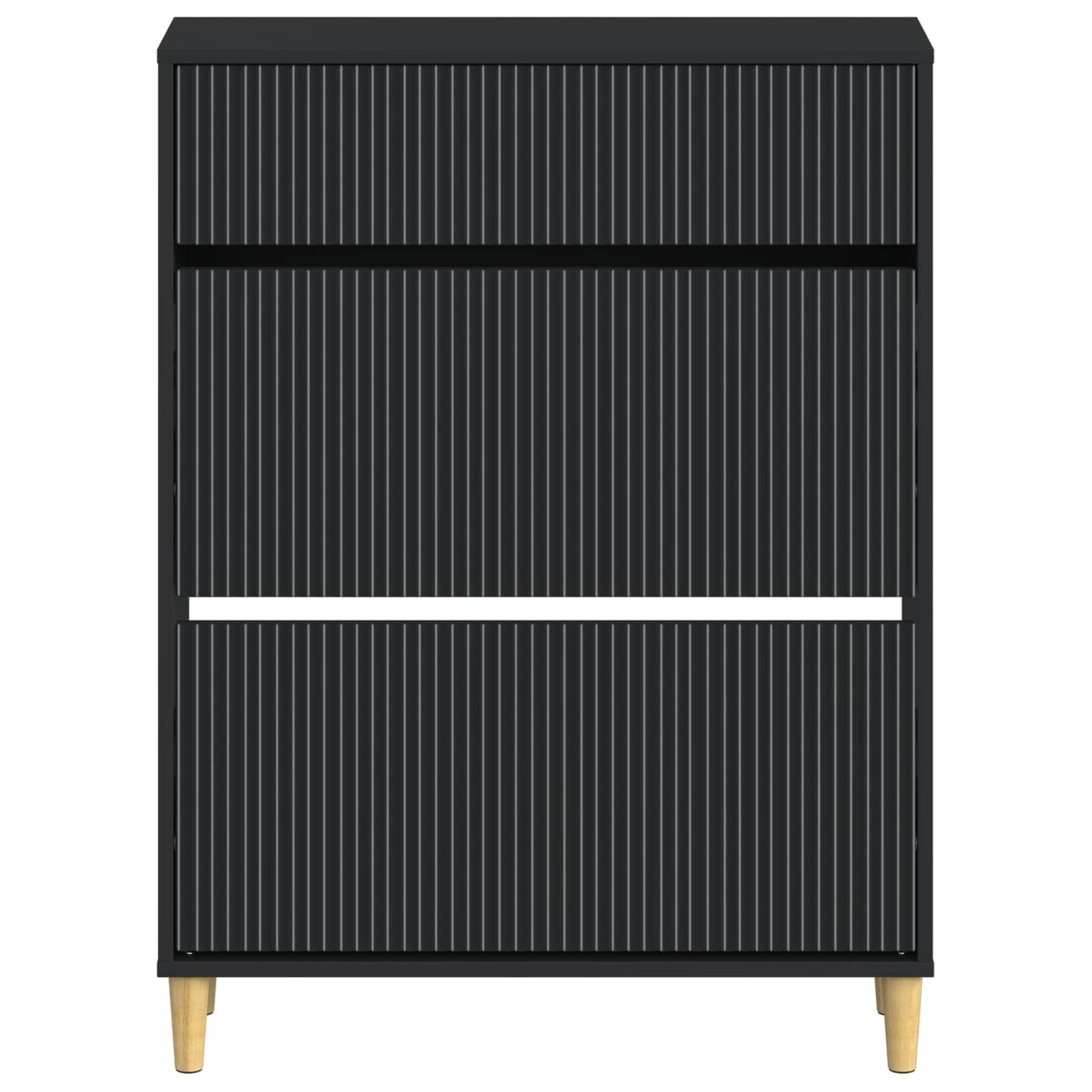 Shoe Cabinet ARNHEM 78 x 24 x 103 cm Engineered Wood Black