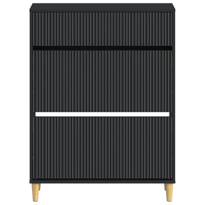 Shoe Cabinet ARNHEM 78 x 24 x 103 cm Engineered Wood Black