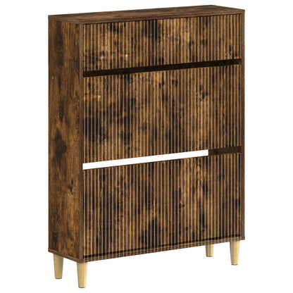 Shoe Cabinet ARNHEM 78 x 24 x 103 cm Engineered Wood Smoked Oak