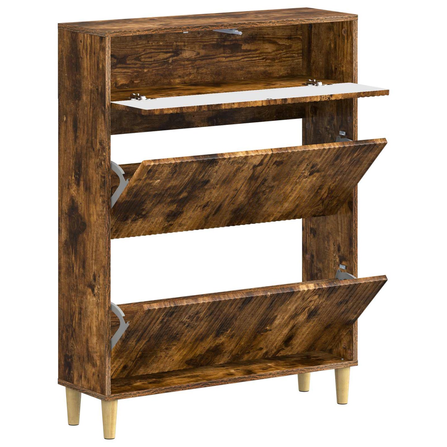 Shoe Cabinet ARNHEM 78 x 24 x 103 cm Engineered Wood Smoked Oak