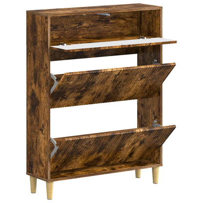 Shoe Cabinet ARNHEM 78 x 24 x 103 cm Engineered Wood Smoked Oak