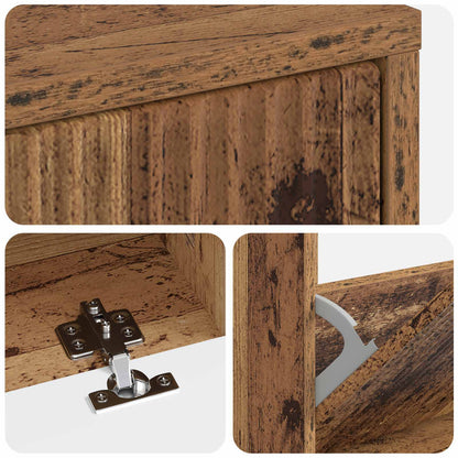 Shoe Cabinet ARNHEM 78 x 24 x 103 cm Engineered Wood Old Wood