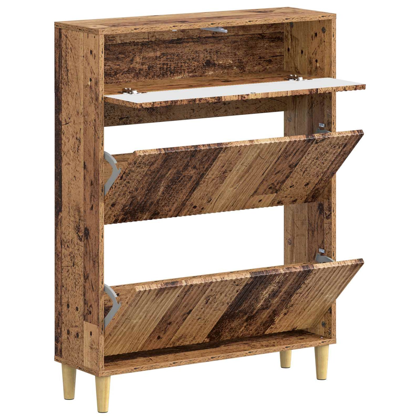 Shoe Cabinet ARNHEM 78 x 24 x 103 cm Engineered Wood Old Wood