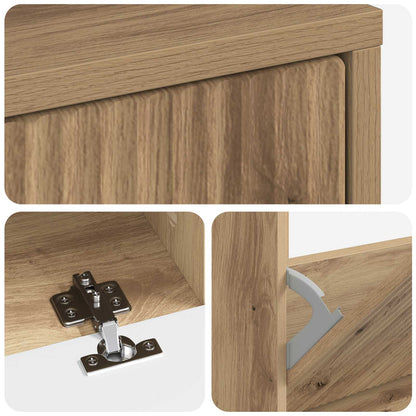 Shoe Cabinet ARNHEM 78 x 24 x 103 cm Engineered Wood