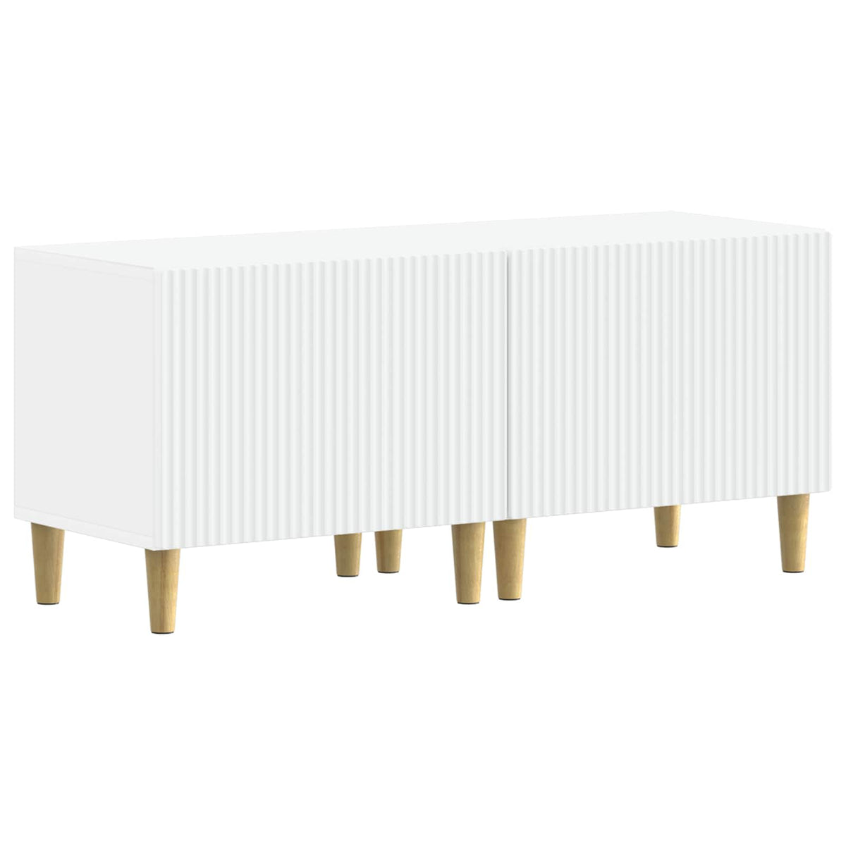 TV Cabinet White Engineered Wood