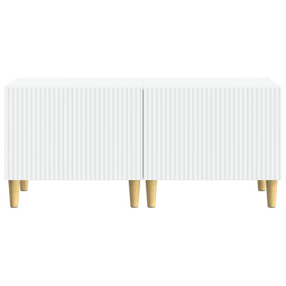 TV Cabinet White Engineered Wood