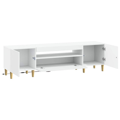 LED TV Cabinet White Engineered Wood