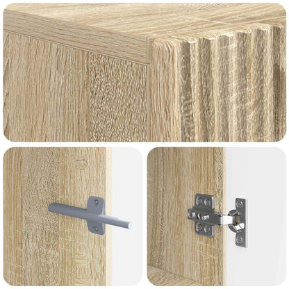 LED TV Cabinet Sonoma Oak Engineered Wood