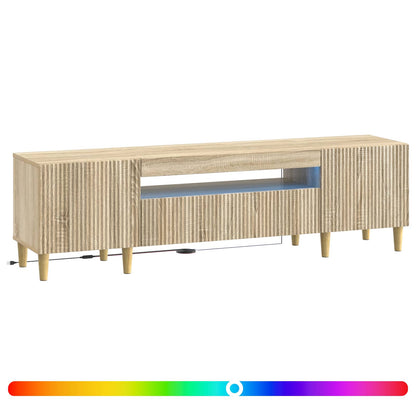 LED TV Cabinet Sonoma Oak Engineered Wood