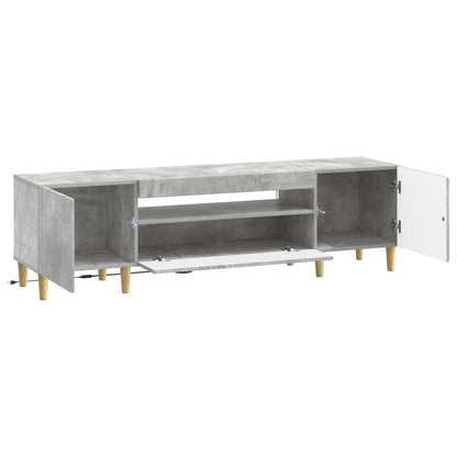 LED TV Cabinet Concrete Grey Engineered Wood