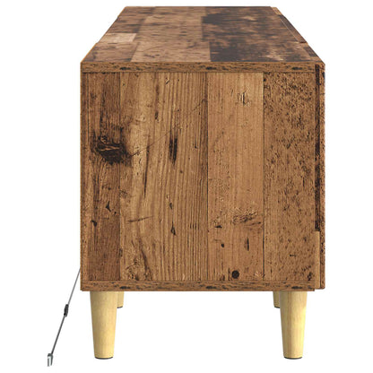 LED TV Cabinet Old Wood Engineered Wood