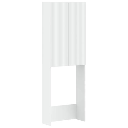 Toilet Cabinet ARNHEM White 66 x 25.5 x 190 cm Engineered Wood