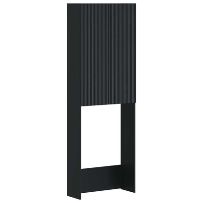 Toilet Cabinet ARNHEM Black 66 x 25.5 x 190 cm Engineered Wood