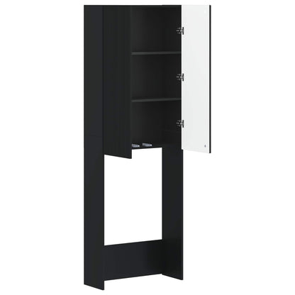 Toilet Cabinet ARNHEM Black 66 x 25.5 x 190 cm Engineered Wood