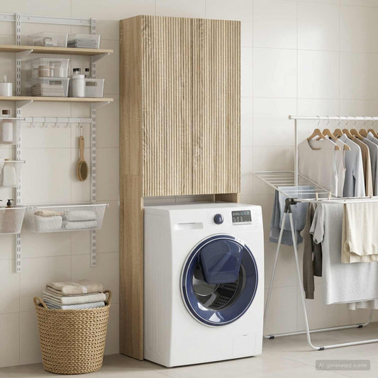 Toilet Cabinet ARNHEM Sonoma Oak 66 x 25.5 x 190 cm