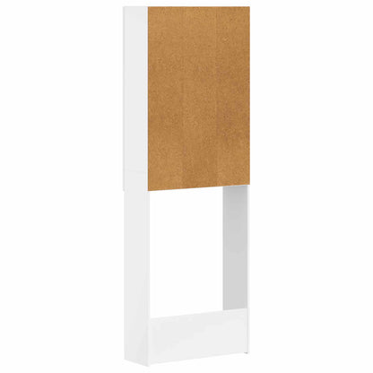 Toilet Cabinet ARNHEM High Gloss White 66 x 25.5 x 190 cm
