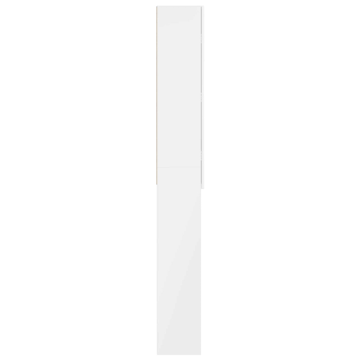 Toilet Cabinet ARNHEM High Gloss White 66 x 25.5 x 190 cm