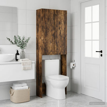Toilet Cabinet ARNHEM Smoked Oak 66 x 25.5 x 190 cm