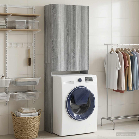 Toilet Cabinet ARNHEM Grey Sonoma 66 x 25.5 x 190 cm