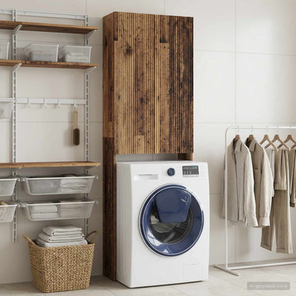 Toilet Cabinet ARNHEM Old Wood 66 x 25.5 x 190 cm