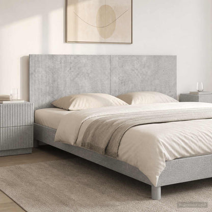Wall-Mounted Headboard ARNHEM Concrete Grey Engineered Wood