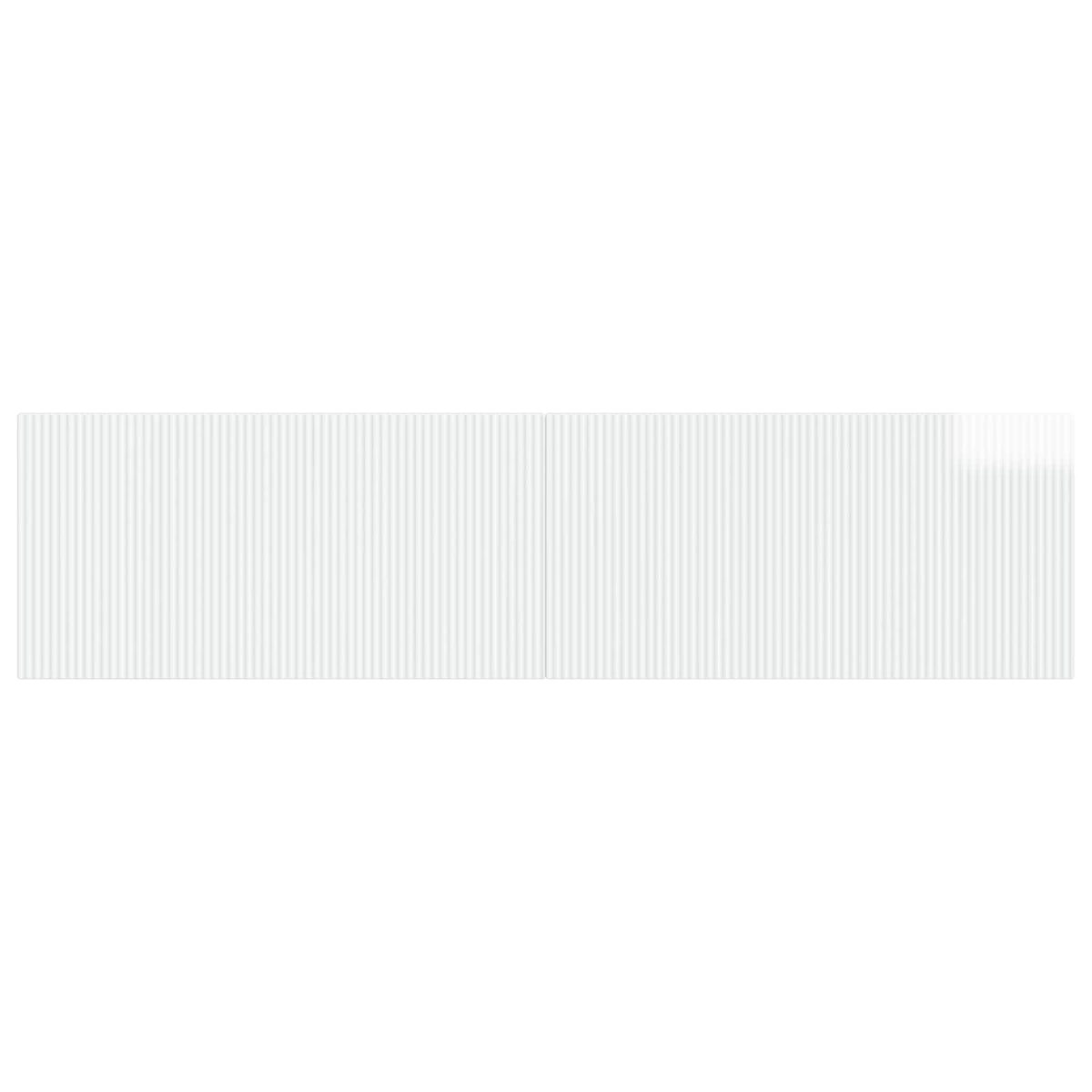 Wall-Mounted Headboard ARNHEM High Gloss White Engineered Wood