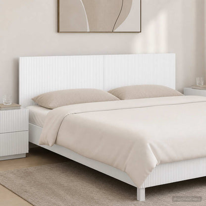 Wall-Mounted Headboard ARNHEM White Engineered Wood