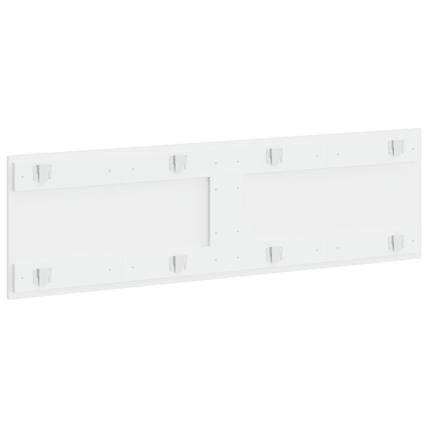 Wall-Mounted Headboard ARNHEM High Gloss White Engineered Wood