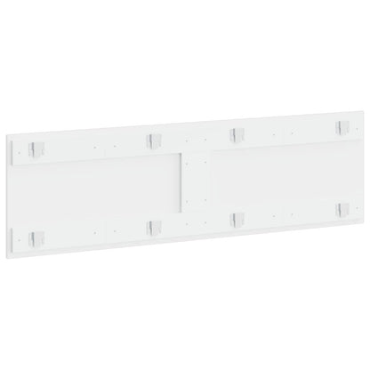 Wall-Mounted Headboard ARNHEM High Gloss White Engineered Wood