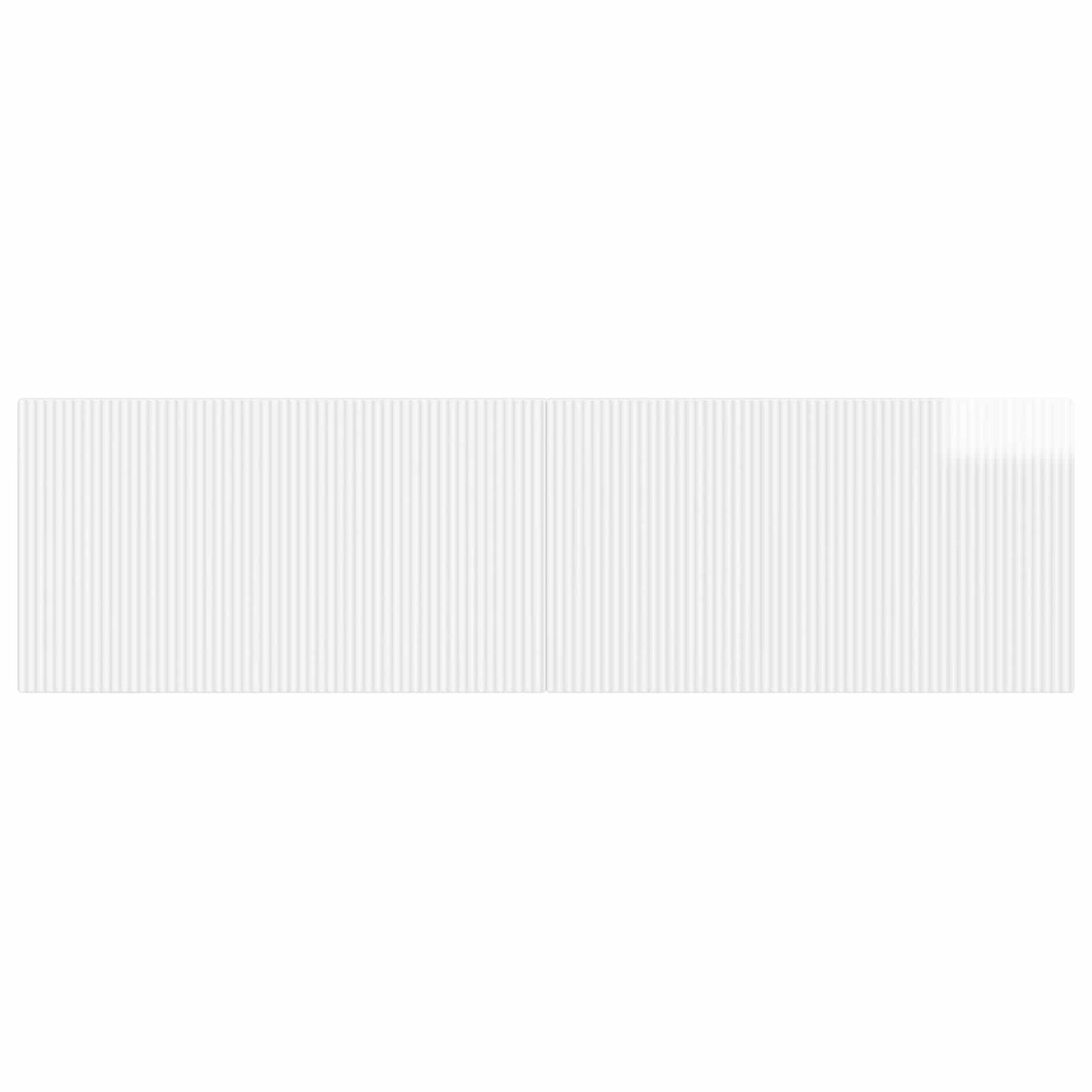 Wall-Mounted Headboard ARNHEM High Gloss White Engineered Wood