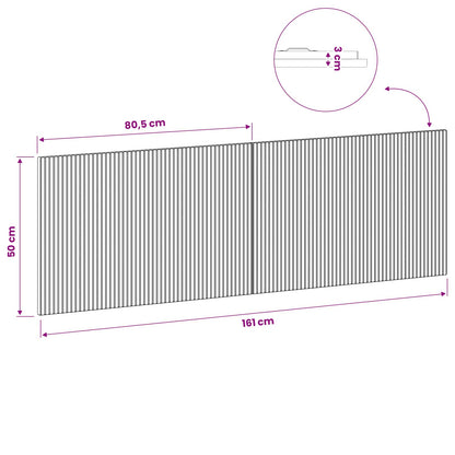 Wall-Mounted Headboard ARNHEM Concrete Grey Engineered Wood