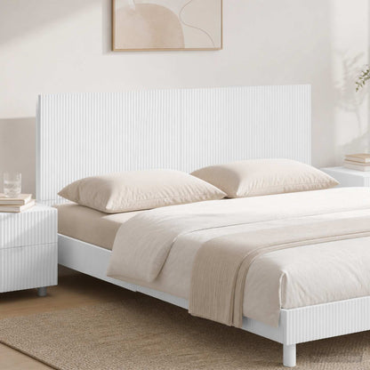 Wall-Mounted Headboard ARNHEM High Gloss White Engineered Wood