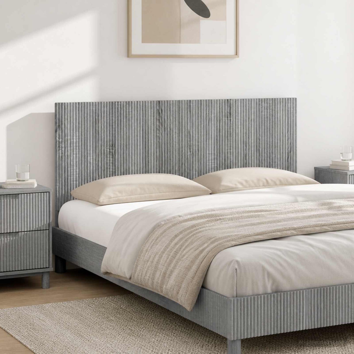 Wall-Mounted Headboard ARNHEM Grey Sonoma Engineered Wood